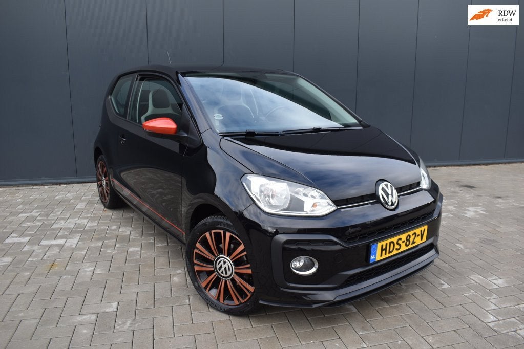 Volkswagen UP! 1.0 TSI BMT high up! ||SPORTIEF|STOELVERWARMI, Auto's, Volkswagen, Stof, Gebruikt, 4 stoelen, Bedrijf