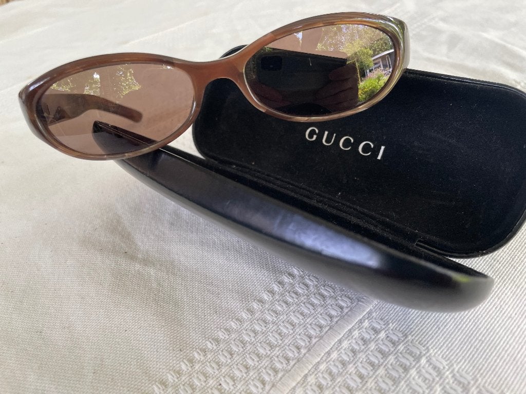 Gucci zonnebril dames, Zonnebril, Bruin, Zo goed als nieuw, Ophalen