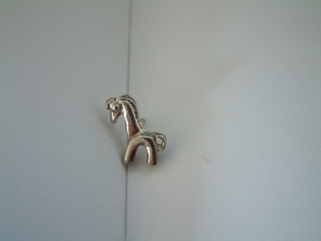 Bijzonder mooi speldje pin broche gestileerd paardje paard, Ophalen of Verzenden, Zo goed als nieuw, Speldje of Pin