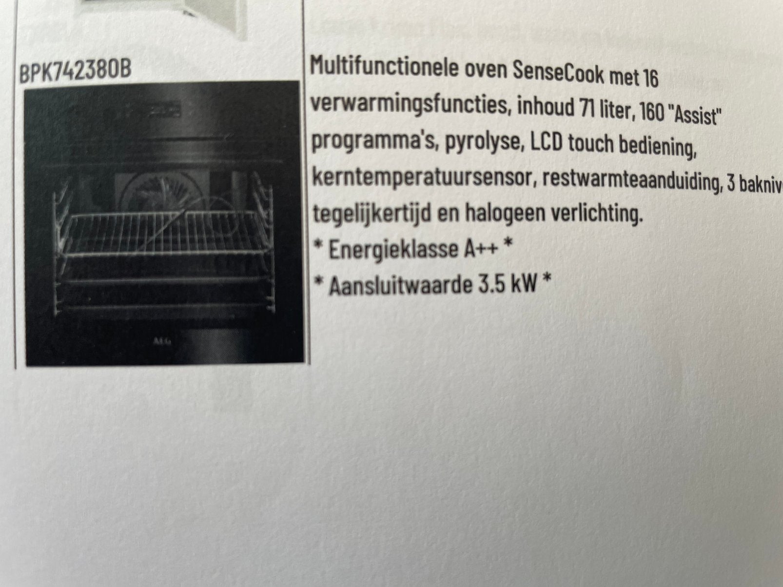 Combi oven . Nieuw. Ongebruikt. Overcompleet, Verzenden, Nieuw