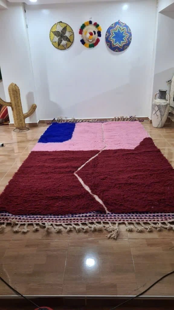 Bordeaux roze Marokkaans vloerkleed – 200x300 cm, MarocCarpets, Verzenden, <redacted>, Rechthoekig