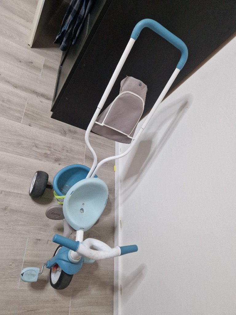 Driewieler Smoby, Ophalen, Gebruikt, Smoby, Duwstang