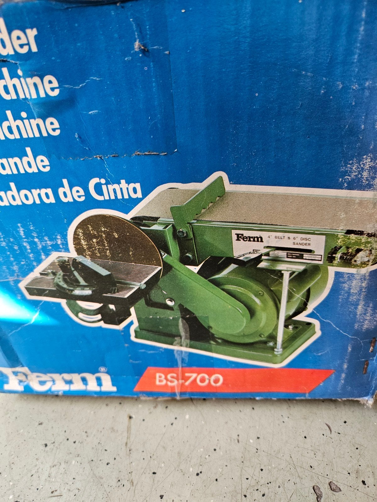 Ferm BS-700 Bandschuurmachine -Veelzijdig, Doe-het-zelf en Verbouw, Gereedschap | Schuurmachines, Ophalen, Gebruikt, Bandschuurmachine