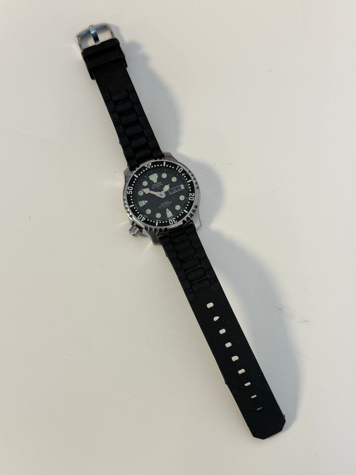 Citizen Promaster Automatic Diver 200M Duikhorloge horloge, Gebruikt, P, Zwart, P
