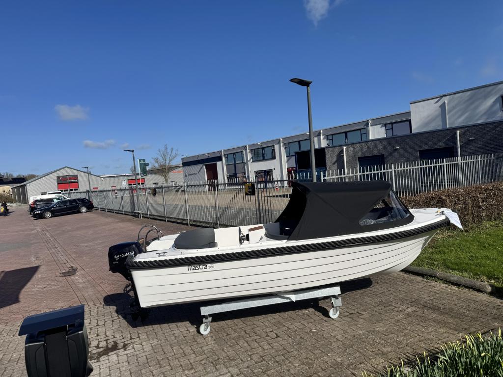 Demo aanbieding Mastra 500 vaarklaar met 15 pk Tohatsu efi, Watersport en Boten, Sloepen, Industriepark 5A, Nautica bolsward, Nieuw