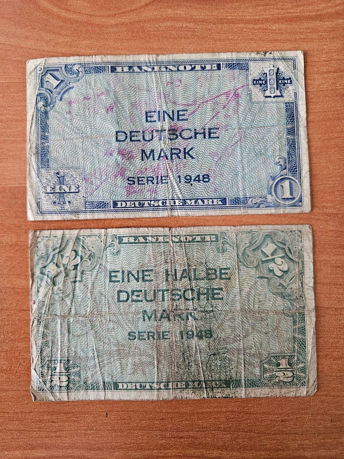 1 en half mark Duitsland 1948 jaar set, Postzegels en Munten, Bankbiljetten | Europa | Niet-Eurobiljetten, Ophalen of Verzenden