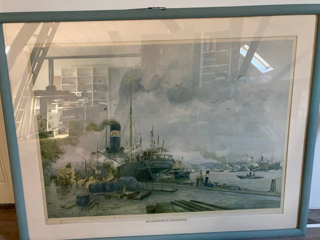 Schoolplaat ‘De Boompjes te Rotterdam', Ophalen