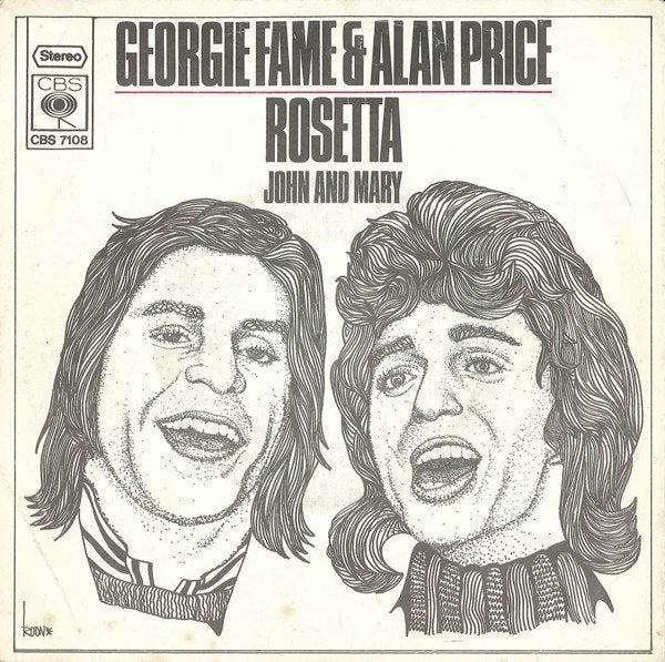 Georgie Fame & Alan Price - Rosetta (Single), Gebruikt, 7 inch, Pop, Overige typen