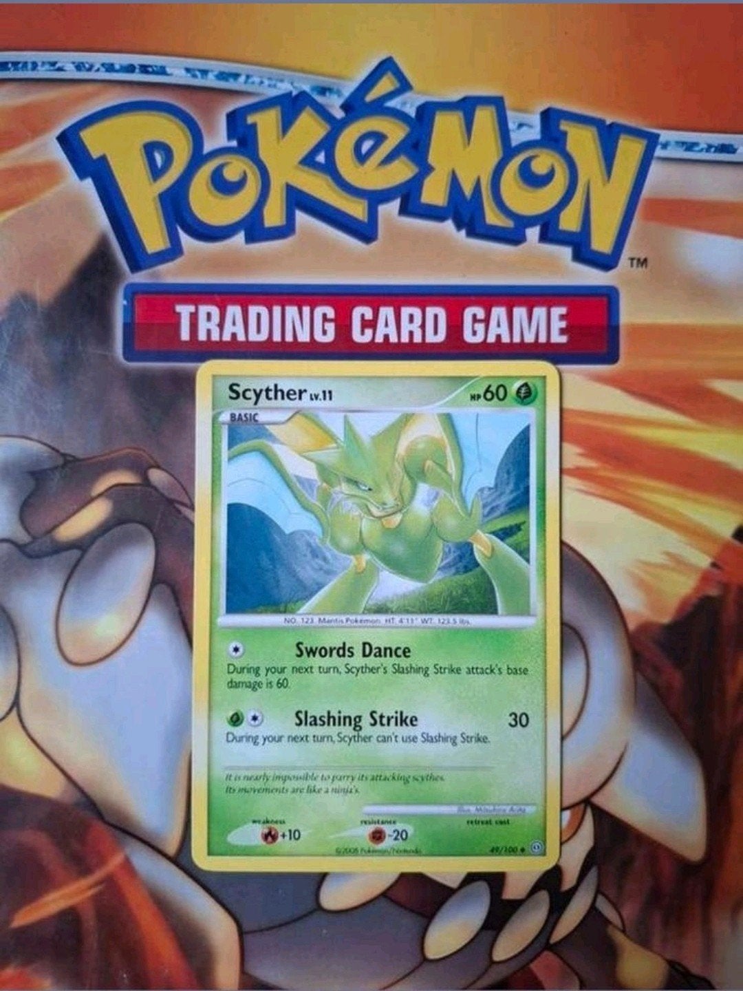 Scyther 49/100 Diamond&Pearl Stormfront pokemon kaart nm, Ophalen of Verzenden, Zo goed als nieuw, Losse kaart