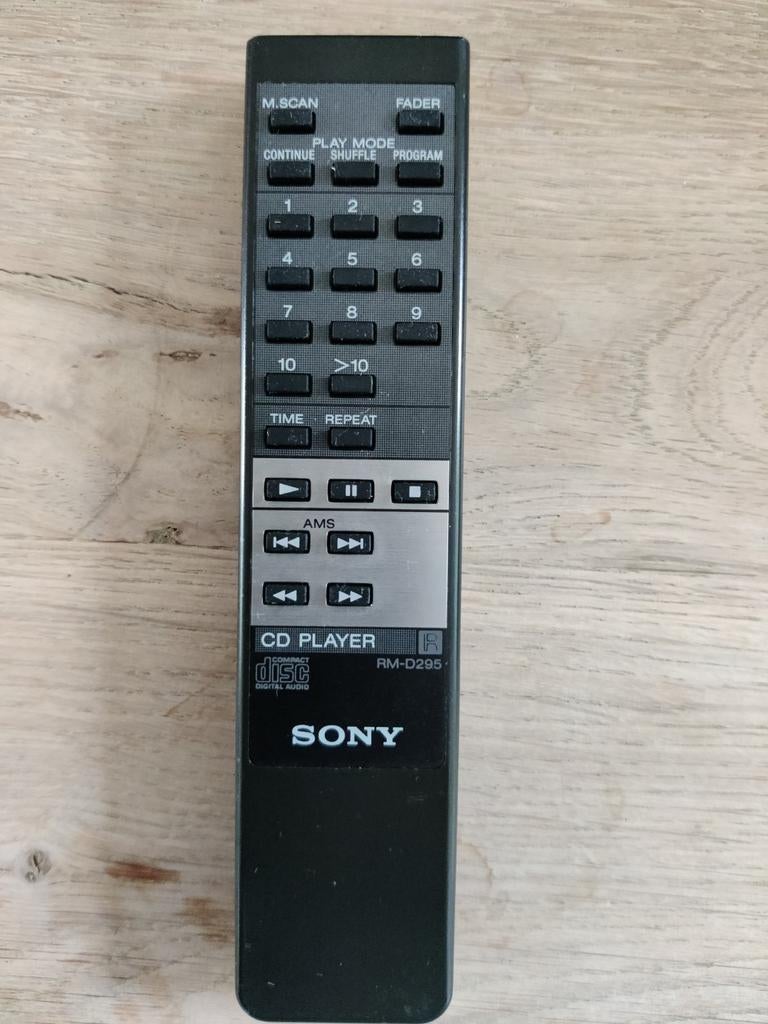 Sony RM-D295 CD Speler Afstandsbediening, Audio, Tv en Foto, Afstandsbedieningen, Ophalen of Verzenden, Zo goed als nieuw, Origineel