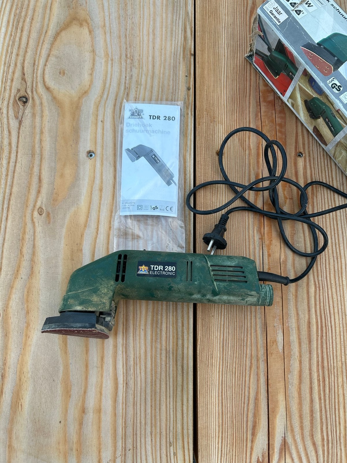 Driehoek schuurmachine TDR 280 - Werkt nog prima, Ophalen, Gebruikt, Minder dan 600 watt, Overige typen