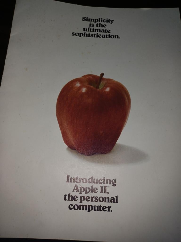 Apple II originele folder 1977 - Vintage computer reclame, Ophalen of Verzenden, Zo goed als nieuw, Folder
