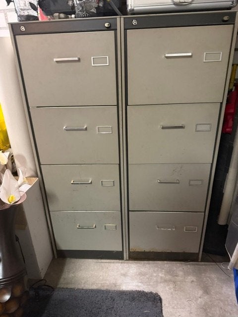 Metalen kasten van merk gispen, Huis en Inrichting, Kasten | Roldeurkasten en Archiefkasten, Ophalen, Minder dan 50 cm, Gebruikt
