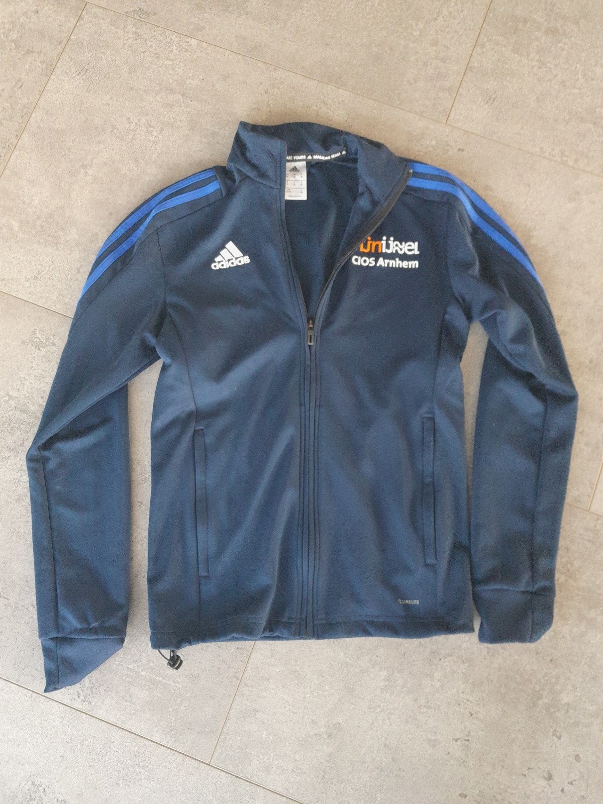 trainings jack CIOS, Kleding | Heren, Blauw, Ophalen of Verzenden, Zo goed als nieuw, Adidas