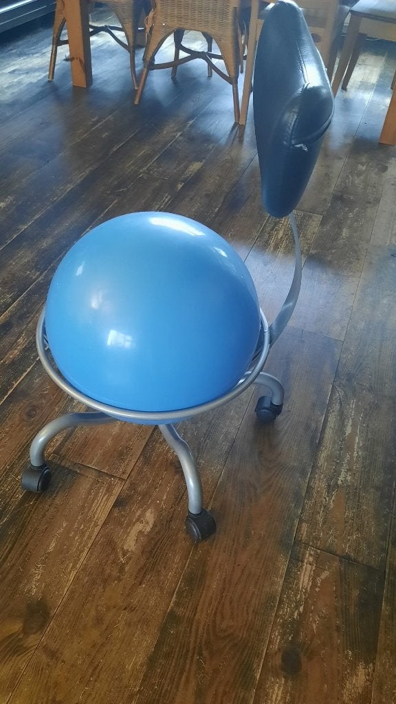 Balstoel, Huis en Inrichting, Stoelen, Ophalen, Gebruikt, Blauw, Overige materialen