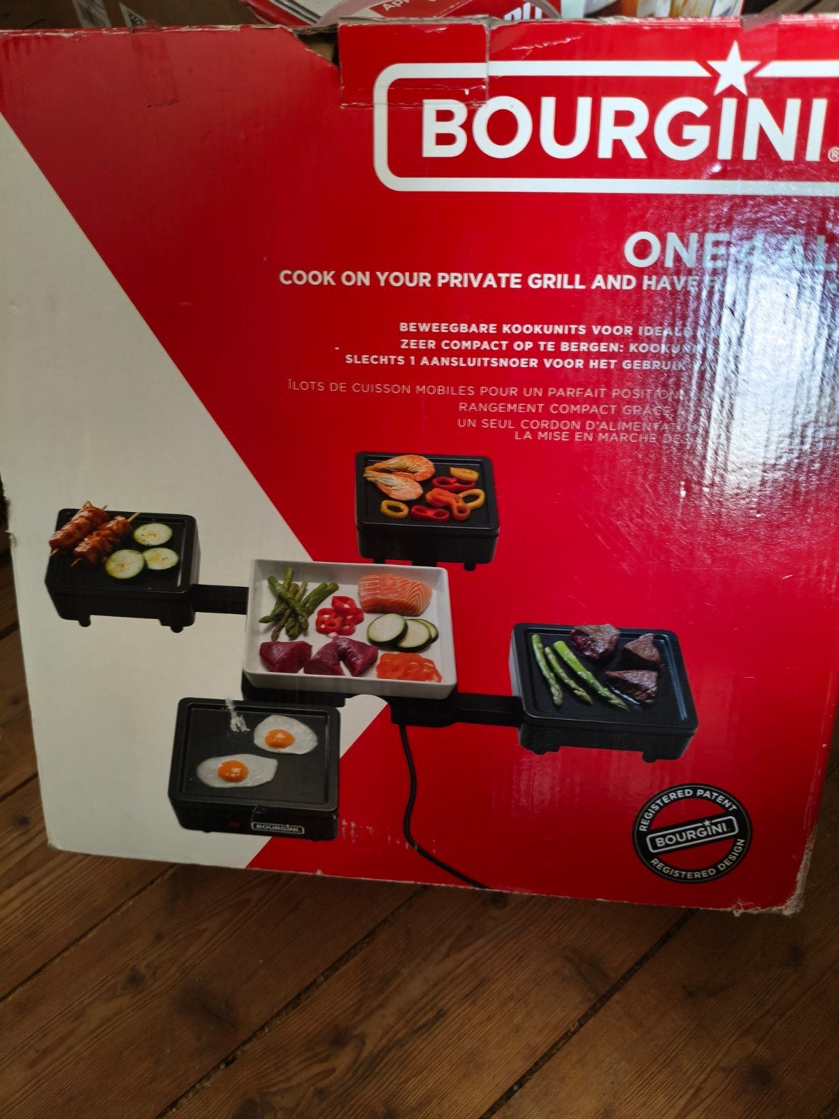 Bourgini Gourmetstel - Cook on your private grill, Witgoed en Apparatuur, Ophalen of Verzenden, Nieuw, Tafelgrill