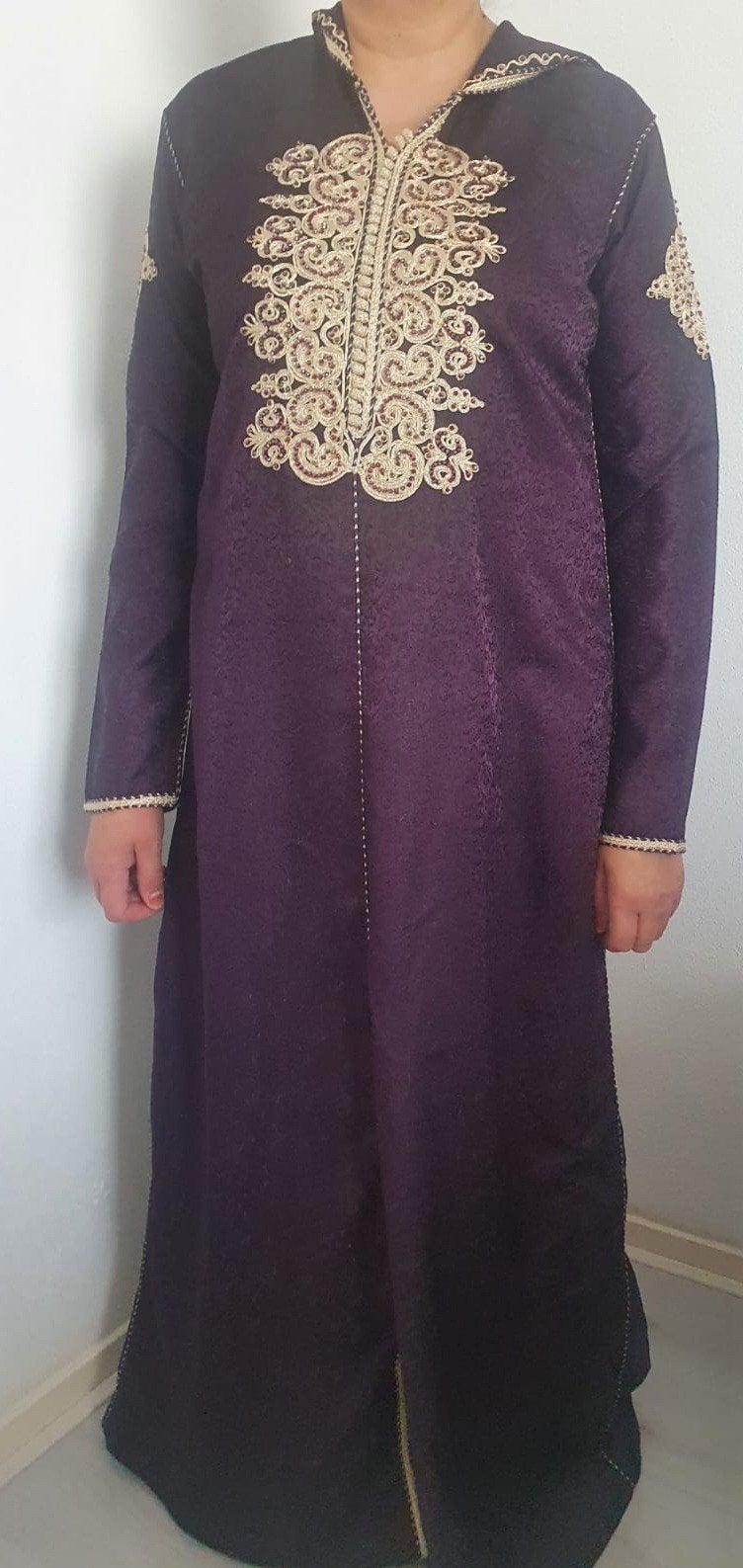 Mooie paarse kaftan maat XXL, zo goed als nieuw, Ophalen of Verzenden, Zo goed als nieuw, Maat 46/48 (XL) of groter, Paars