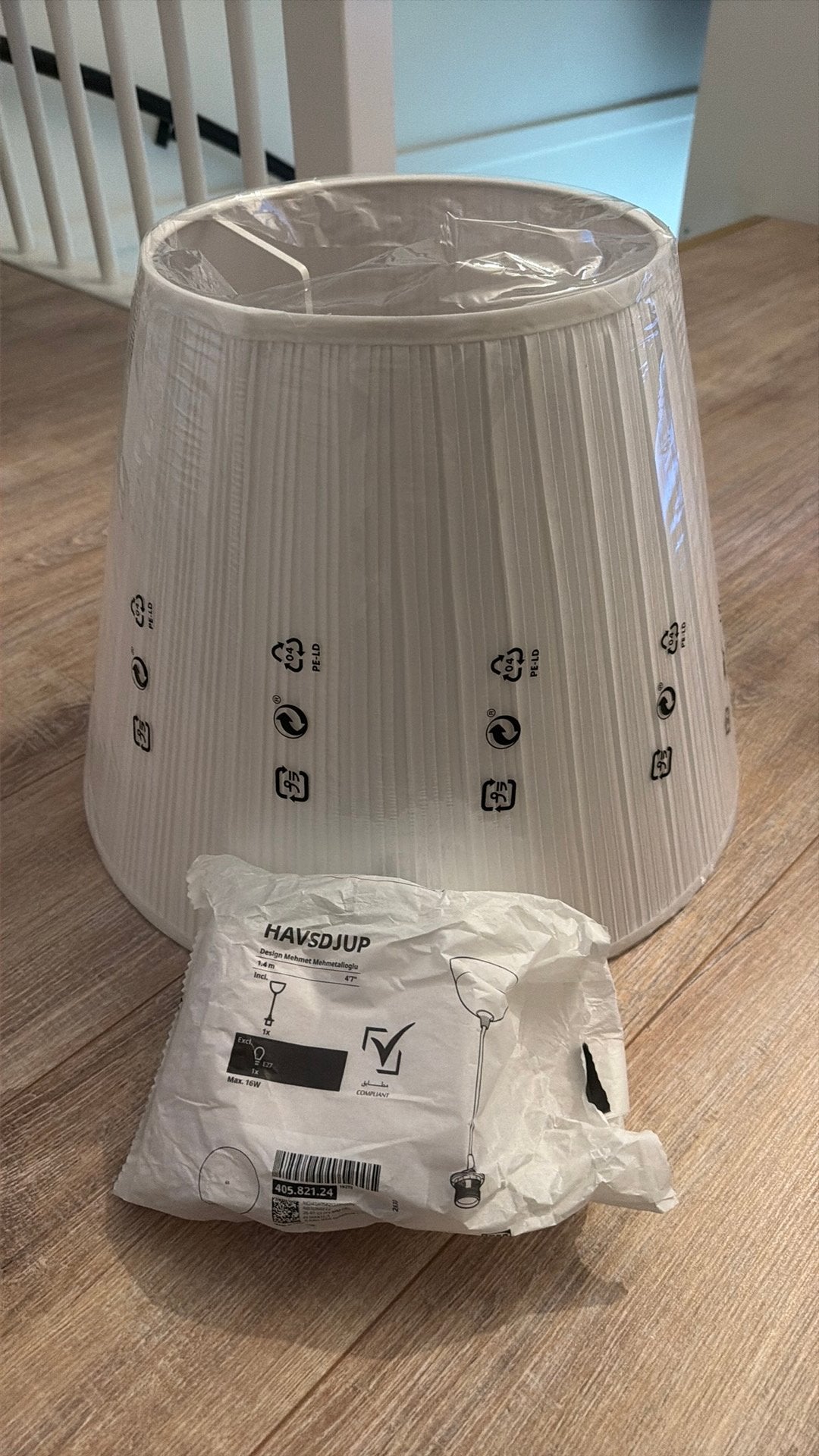 Ikea lamp, Ophalen, Nieuw, Wit, Hanglamp