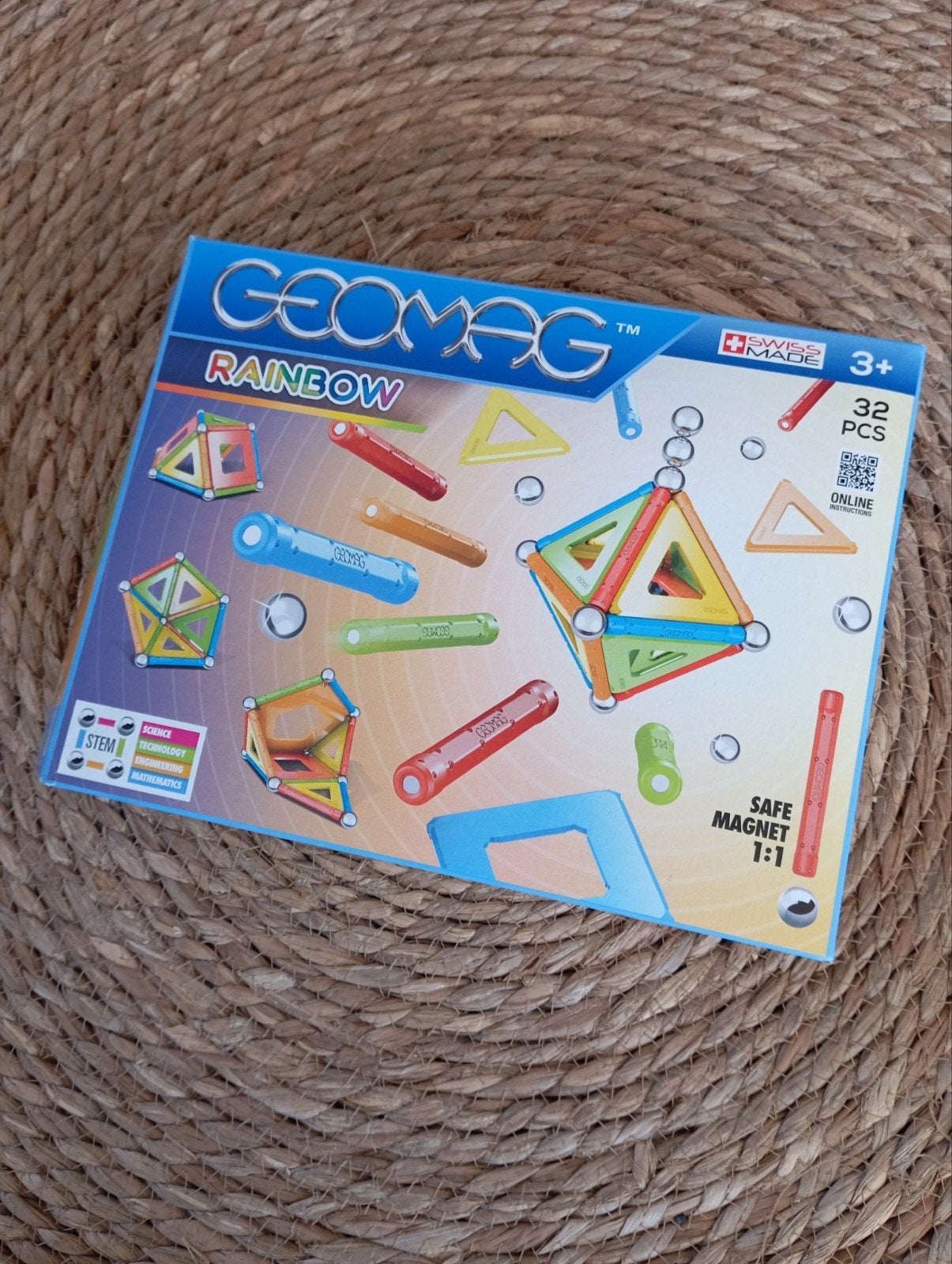 Geomag Rainbow Set - 32 Magnetische Bouwstukken, Ophalen of Verzenden, Zo goed als nieuw, Overige merken