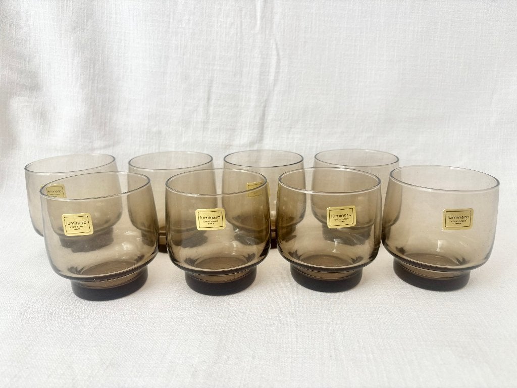 Luminarc - Vintage glazen (8 stuks), Huis en Inrichting, Glas of Glazen, Overige merken, Verzenden, Vintage