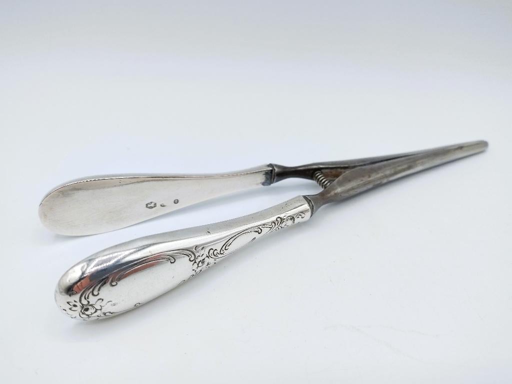 Handschoenspanner met zilveren heften, Vos & Schoorl, 1918, Antiek en Kunst, Verzenden, Zilver