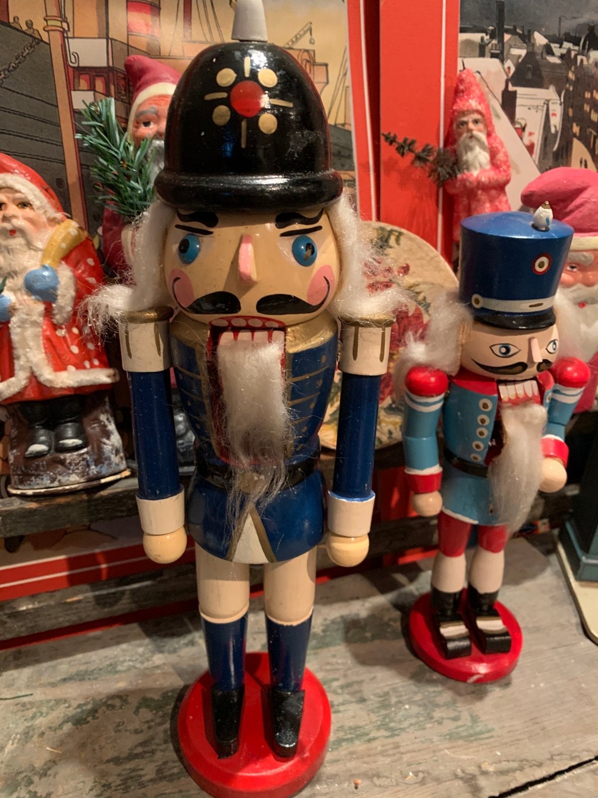 Zeer oude kerst notenkraket, Diversen, Kerst, T, Ophalen of Verzenden, Zo goed als nieuw, N