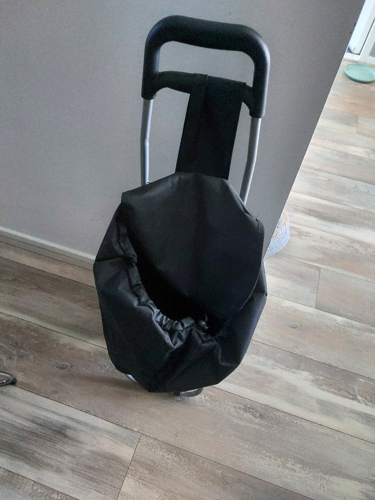 Boodschappen Trolley, Ophalen, 30 cm of meer, Zwart, Zo goed als nieuw