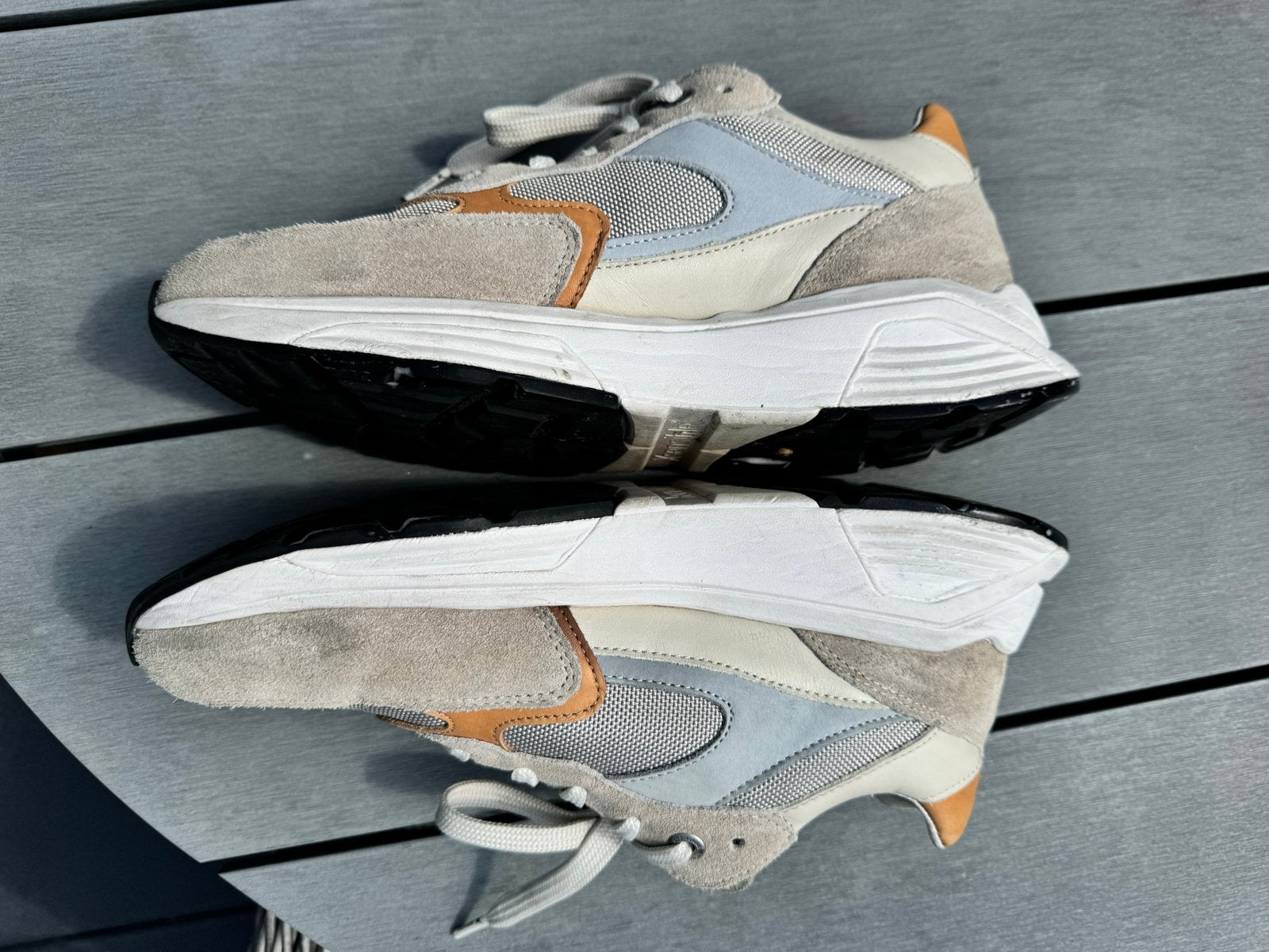 Xsensible sneakers in beige en blauw maat 42, Beige, Ophalen of Verzenden, Sneakers of Gympen, Zo goed als nieuw