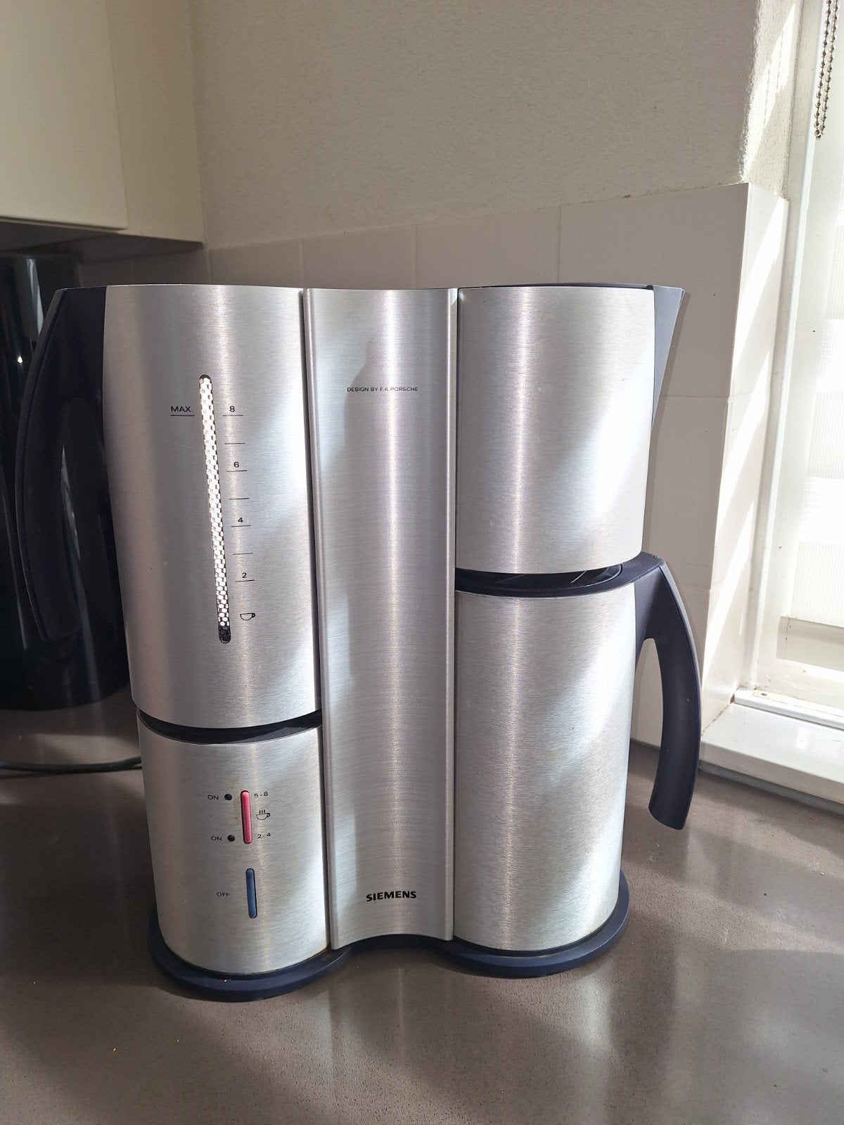 Siemens KA7 filterkoffiezetapparaat F.A. Porsche Design, Ophalen, Gebruikt, Koffiemachine, Gemalen koffie