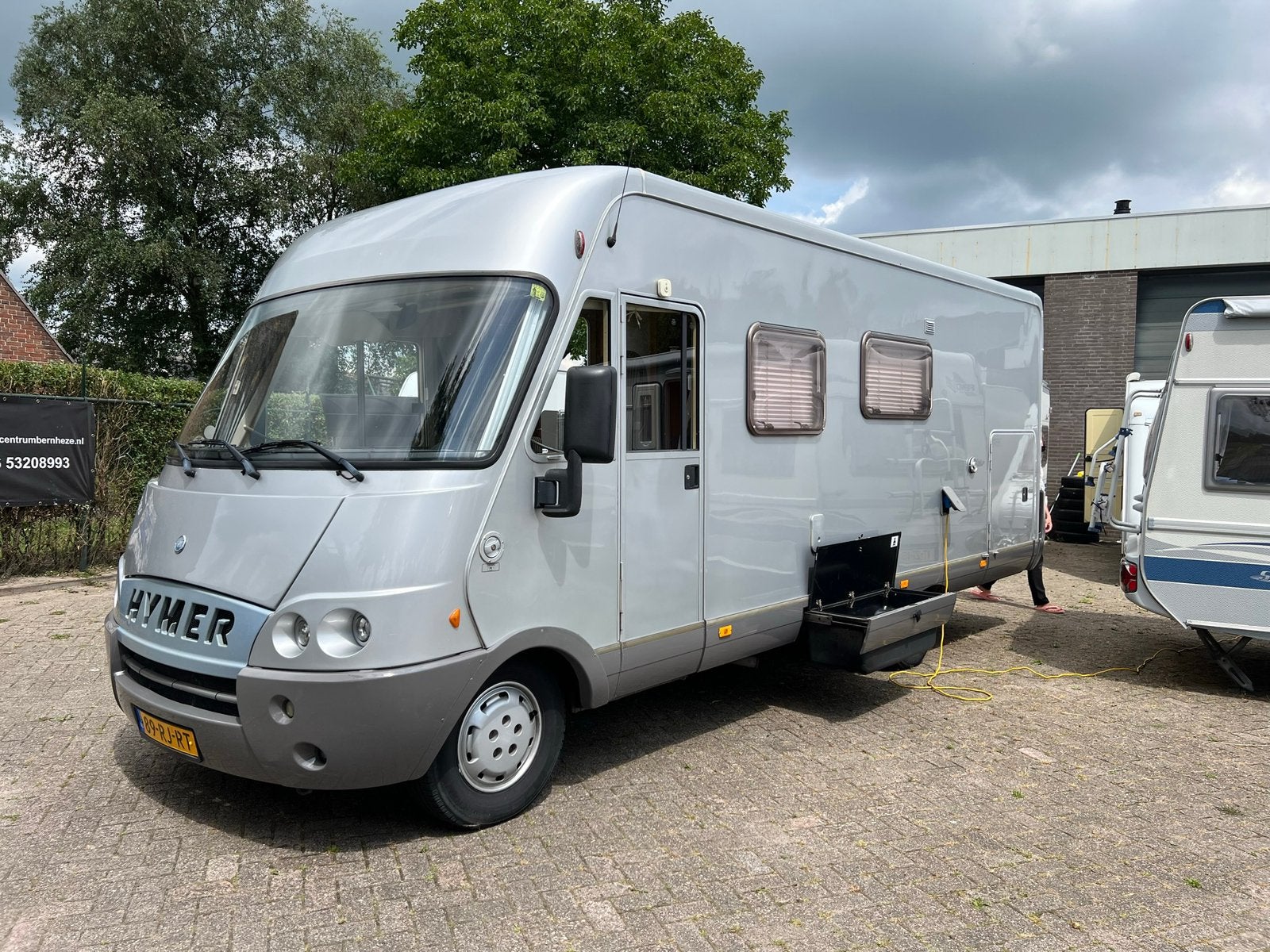 Hymer BC664 automaat met dubbele airco en luchtvering, Ringverwarming, Brandblusser, Fiat, Diesel