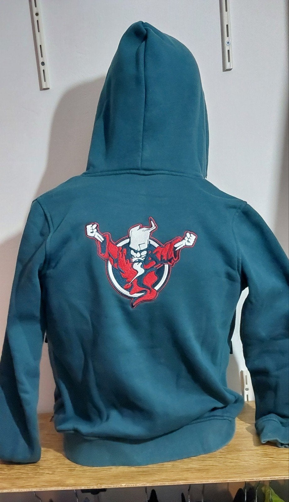Thunderdome hoodie met rits  size S, Thunderdome, Ophalen of Verzenden, Gedragen, Groen