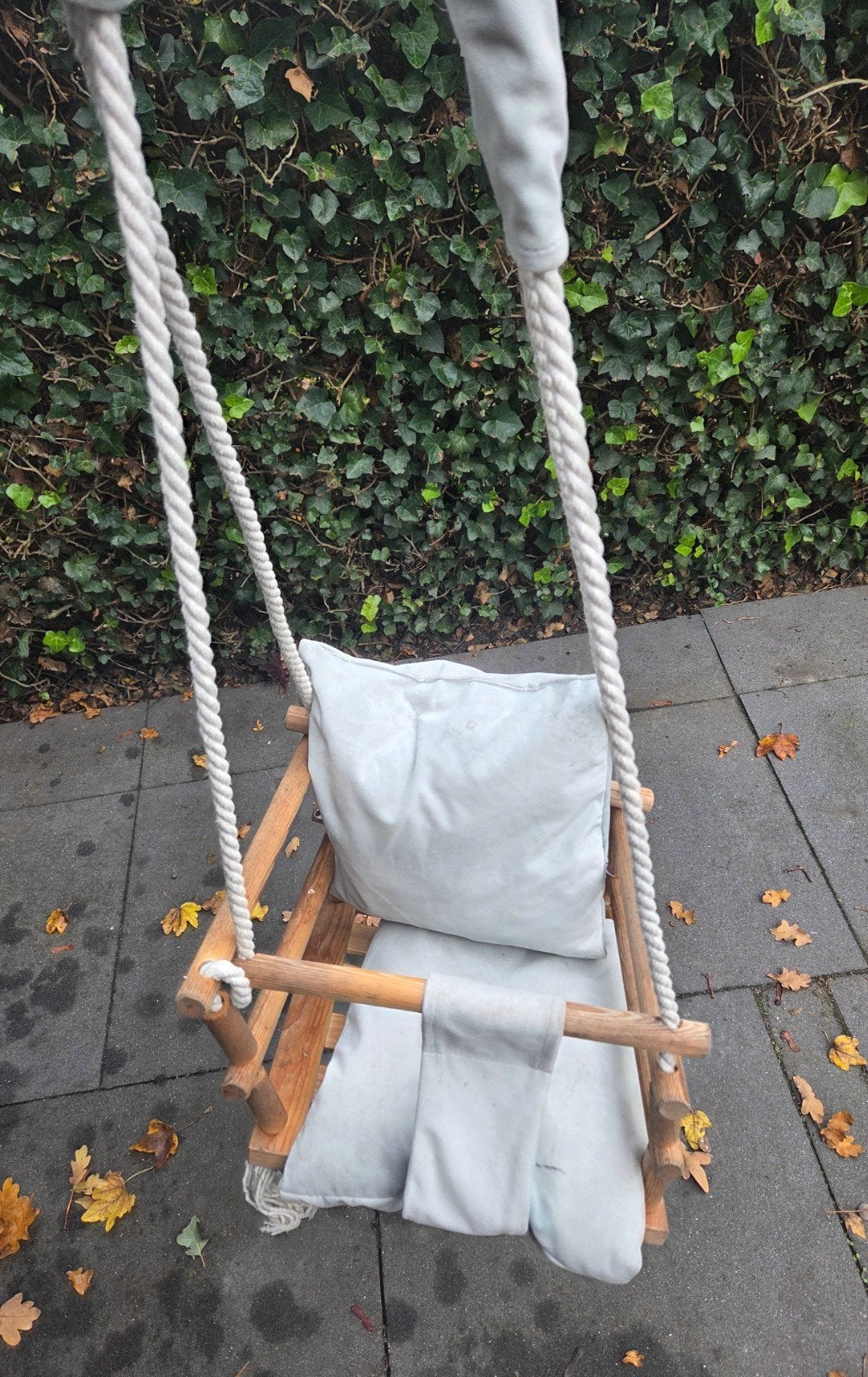 Houten schommel met kussen voor kinderen, Ophalen, Gebruikt, Schommel