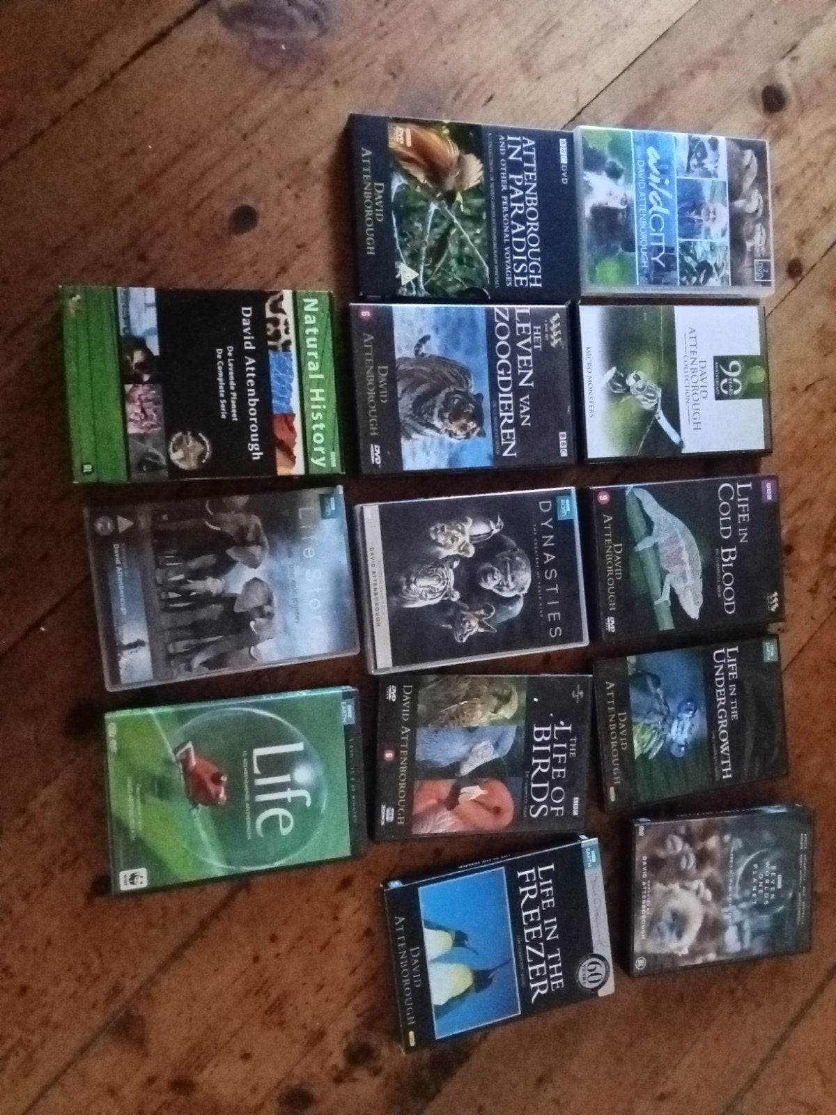 13 David Attenborough DVD's, Cd's en Dvd's, Bonusmateriaal, Alle leeftijden, Natuur, Ophalen of Verzenden