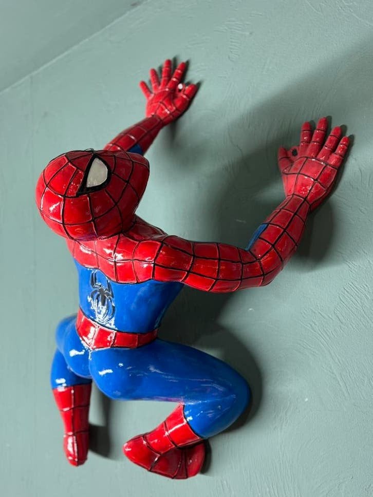 Klimmend Spiderman Beeld Muur Decoratie, Ophalen, Gebruikt, Fantasy