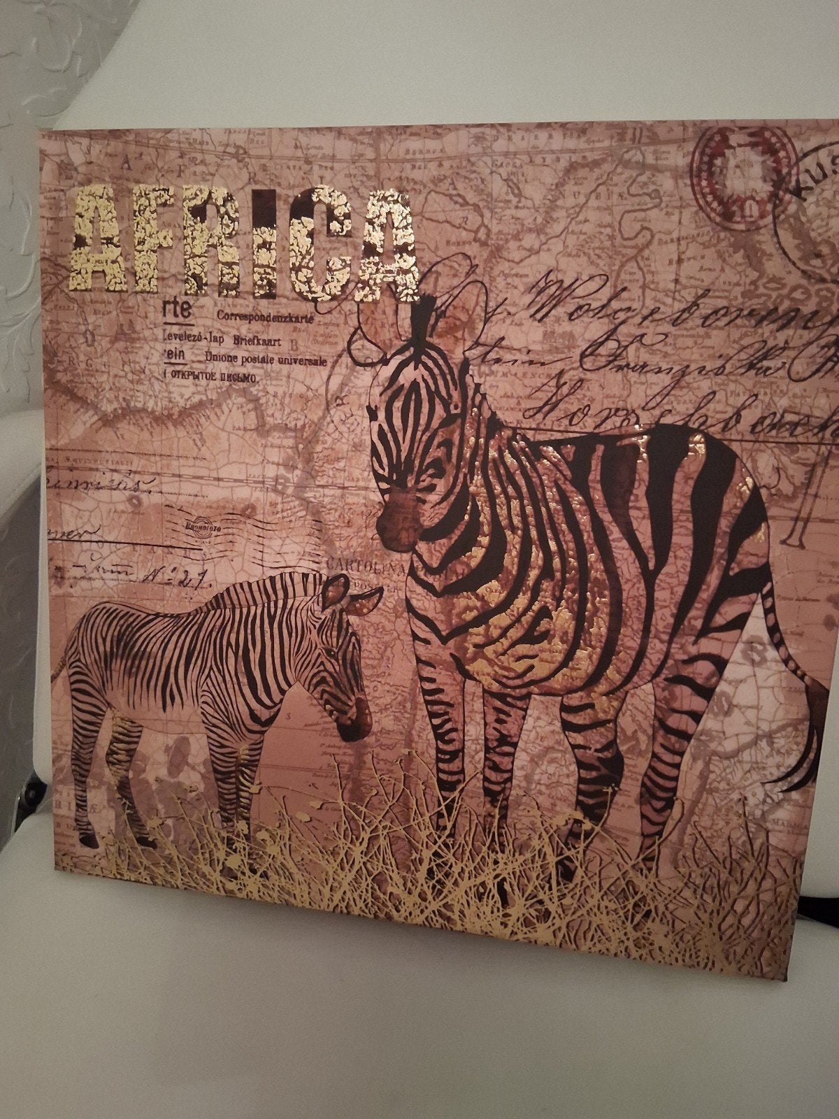 2 leuke schilderijtjes op doek, Ophalen, Gebruikt, Schilderij, 5 – 50