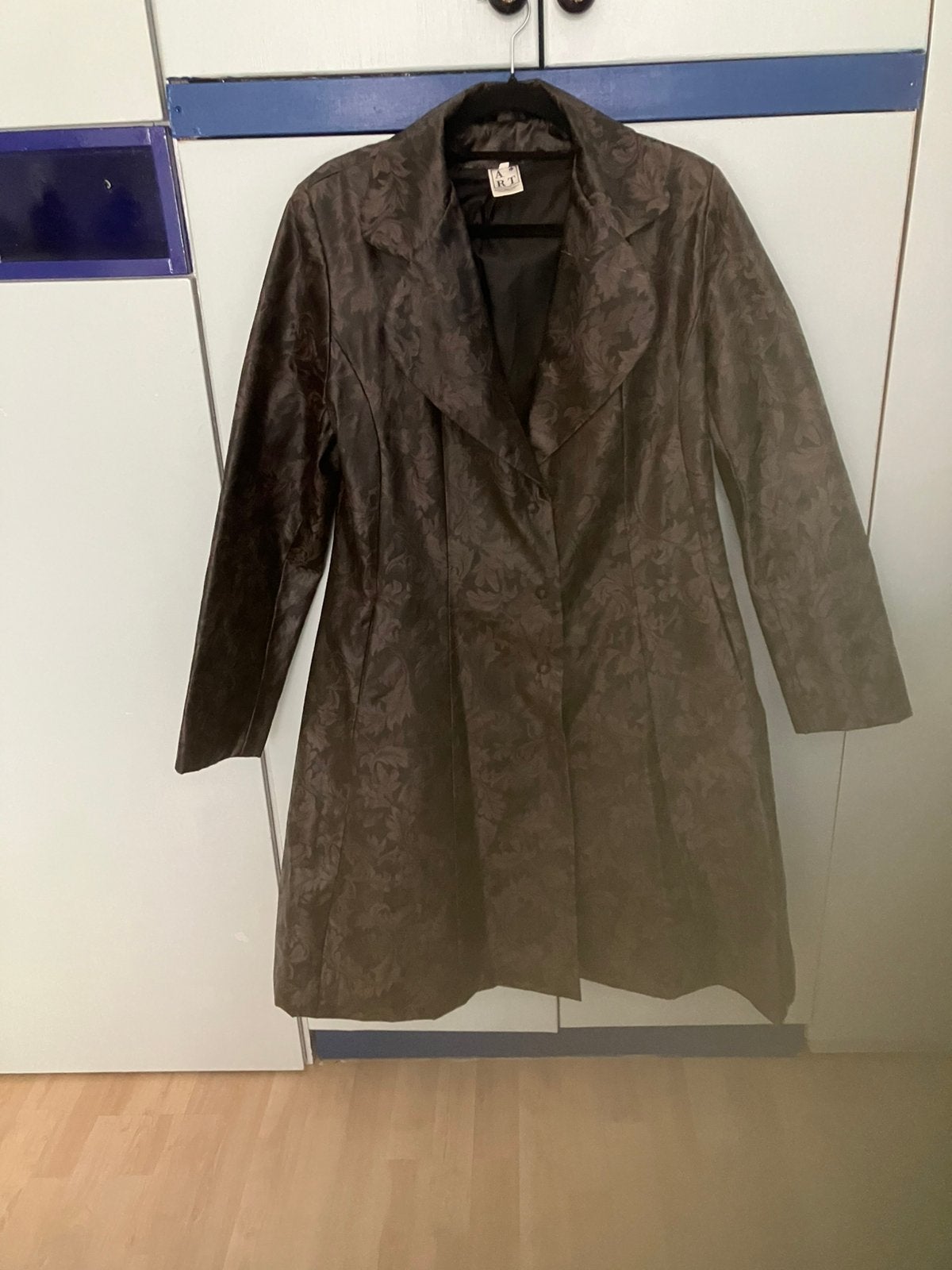 Fijne regenjas trenchcoat ART 12/XL gobelin bruin zwart, Ophalen of Verzenden, Zo goed als nieuw, Maat 42/44 (L), Zwart