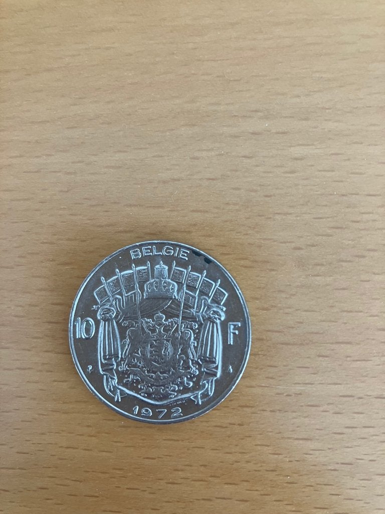 Munt van 10 Belgische Franc uit 1972, Ophalen of Verzenden, Losse munt