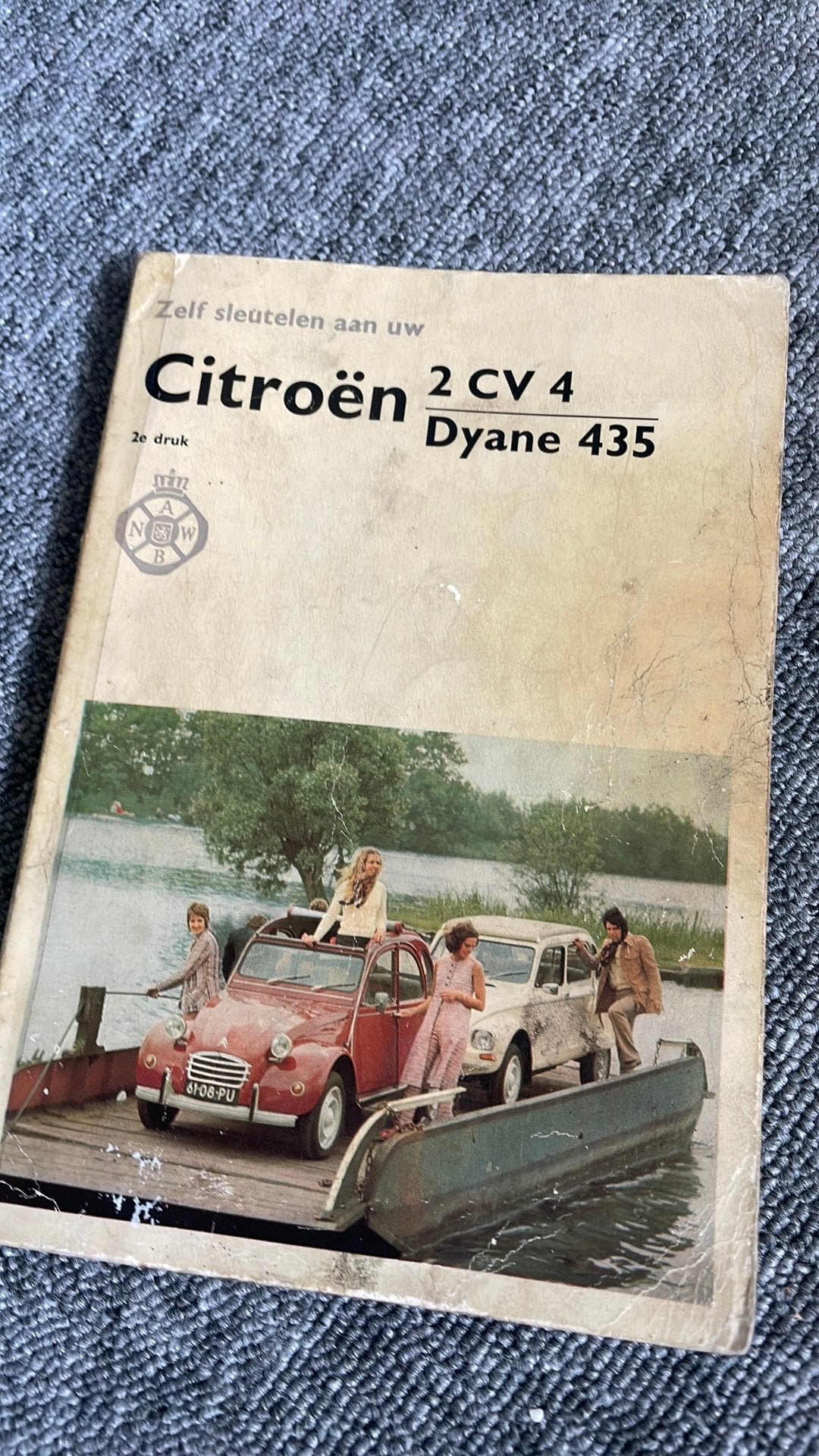 1974 uitgave 2CV4 en Dyane sleutelboekje ANWB., Ophalen of Verzenden