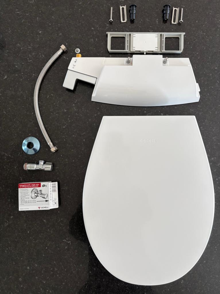 2x Grohe Douche WC / Bidet zitting compleet, Ophalen of Verzenden, Gebruikt, Toilet
