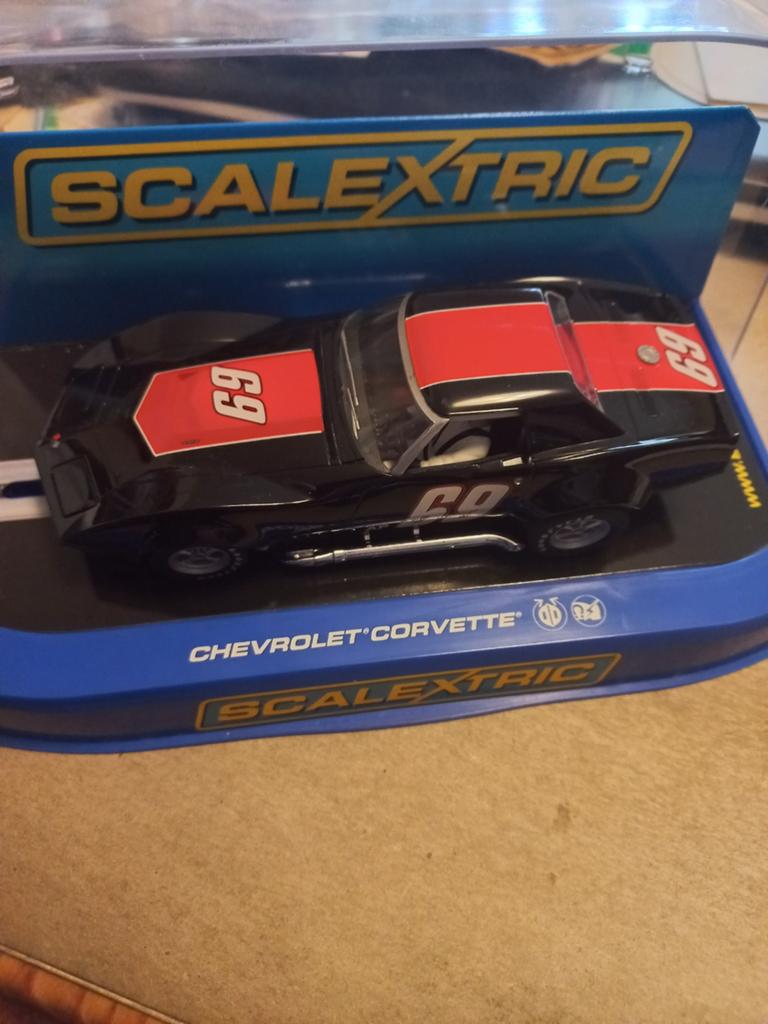 Scalextric Chevrolet Corvette C3 '69 Raceauto, Kinderen en Baby's, Speelgoed | Racebanen, Zo goed als nieuw, Elektrisch, Overige merken