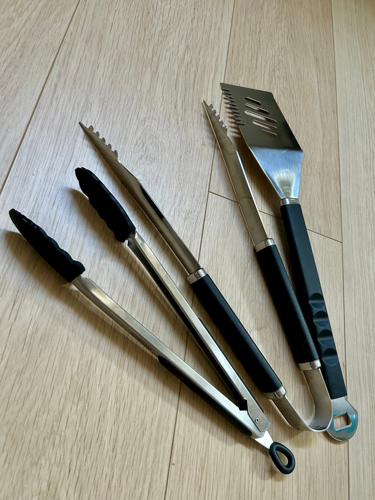 Barbecue set. Roestvrijstalen., Ophalen of Verzenden, Zo goed als nieuw
