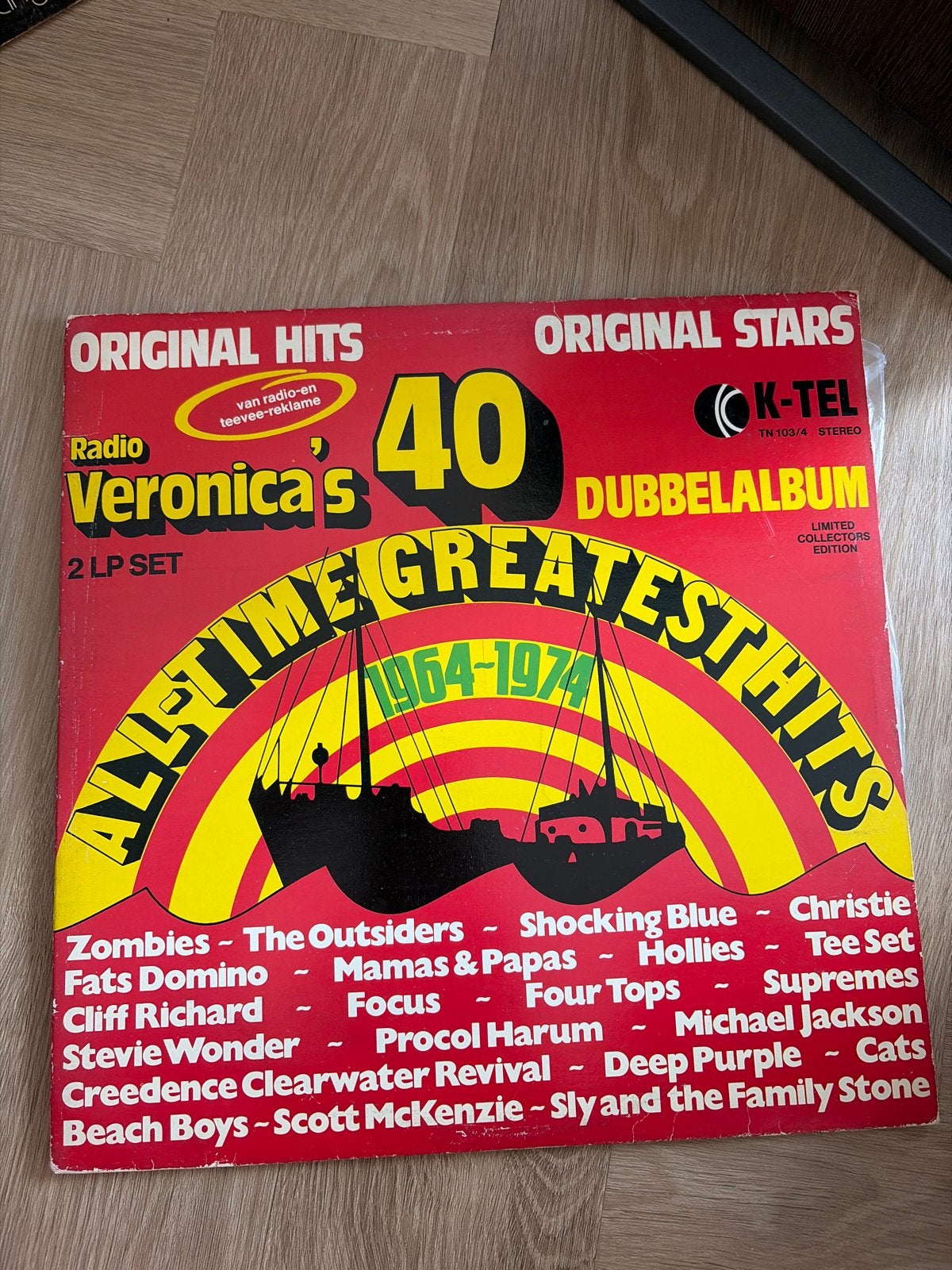 Radio Veronica's All-Time Greatest Hits 1964-1974 Dubbelalbu, Dubbel-LP, Ophalen of Verzenden, Gebruikt, 12 inch