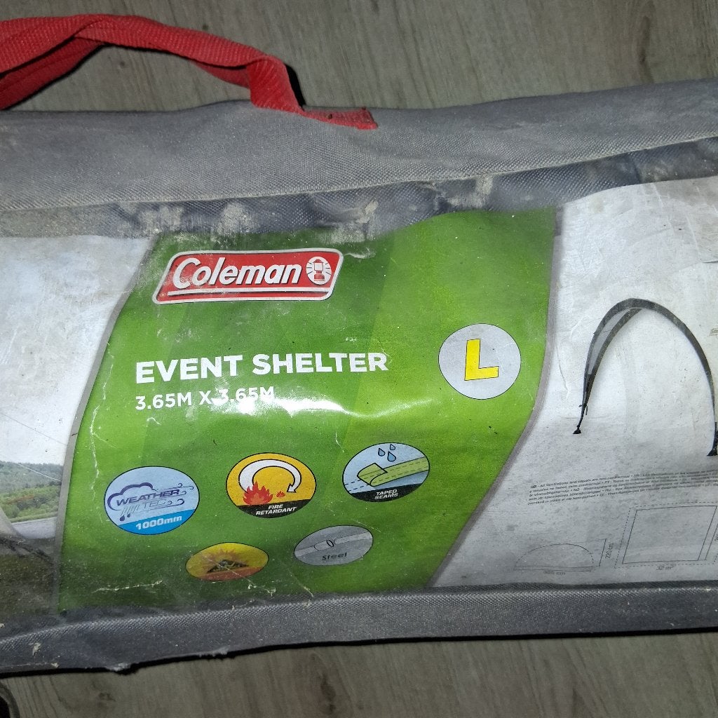 Coleman Event Shelter L - 3.65m x 3.65m, Opvouwbaar, Partytent, Minder dan 4 meter, Zo goed als nieuw