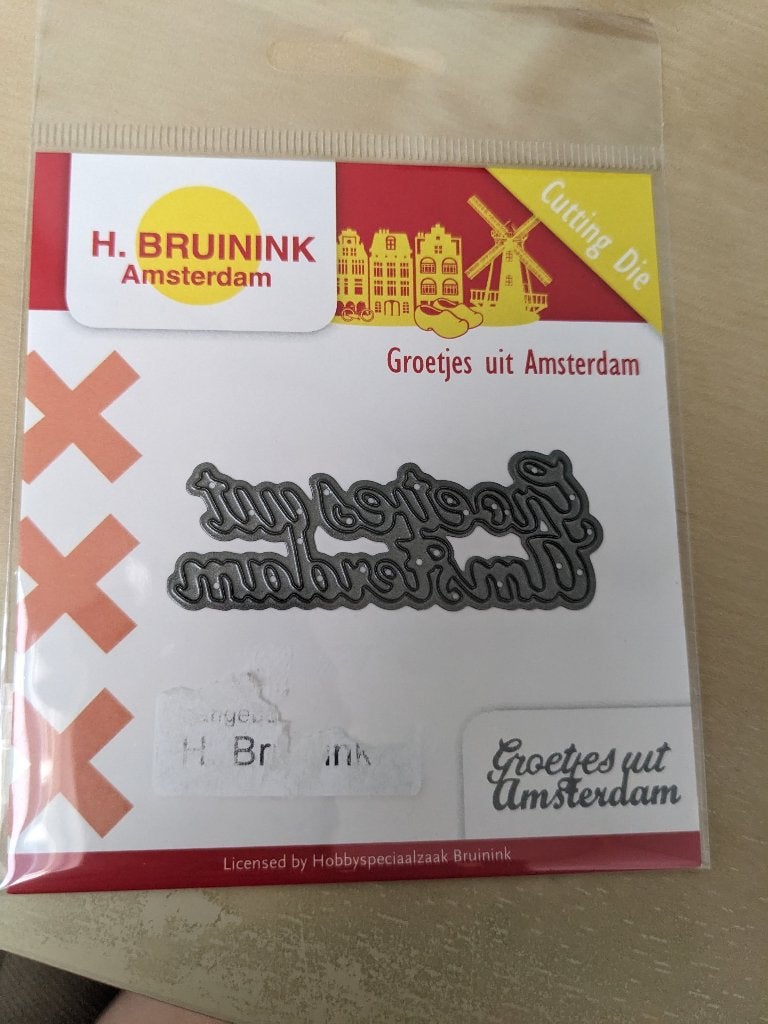 Snijmal "Groetjes uit Amsterdam", Ophalen of Verzenden, Nieuw, Overige thema's, Pons of Mal