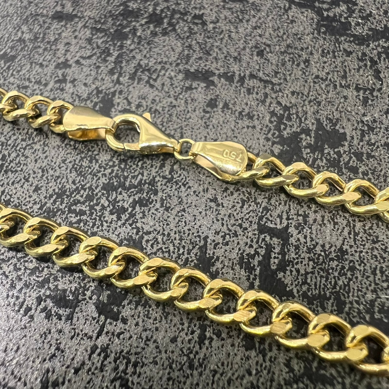 18k gouden ketting cuban schakel italy, Sieraden, Tassen en Uiterlijk, Kettingen, Ophalen of Verzenden, Nieuw, Goud