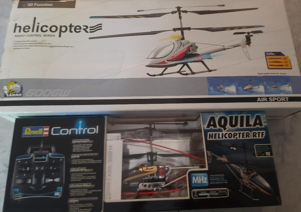 2 beginner rc helicopters, Hobby en Vrije tijd, Gebruikt, RTF (Ready to Fly), Helikopter, Ophalen
