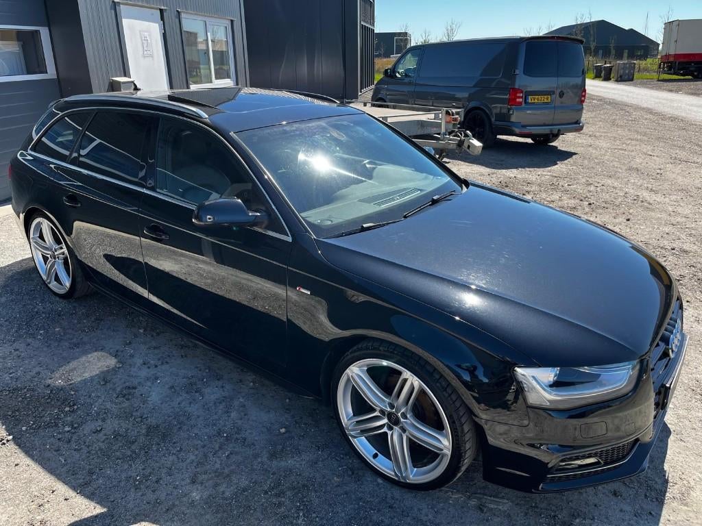 Audi A4 3.0 TDI Avant Quattro S-tronic 2013 Zwart 3x S-Line, Automaat, Euro 5, Zwart, A4