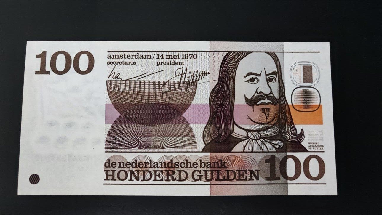 100 Gulden biljet uit 1970 Michiel de Ruyter, Postzegels en Munten, Ophalen, 100 gulden