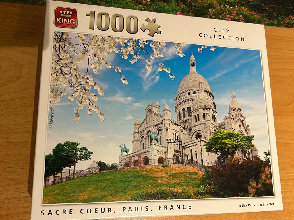 Puzzel King City Collection "Sacre Coeur ,Paris, France ", Ophalen, 500 t/m 1500 stukjes, Gebruikt, Legpuzzel