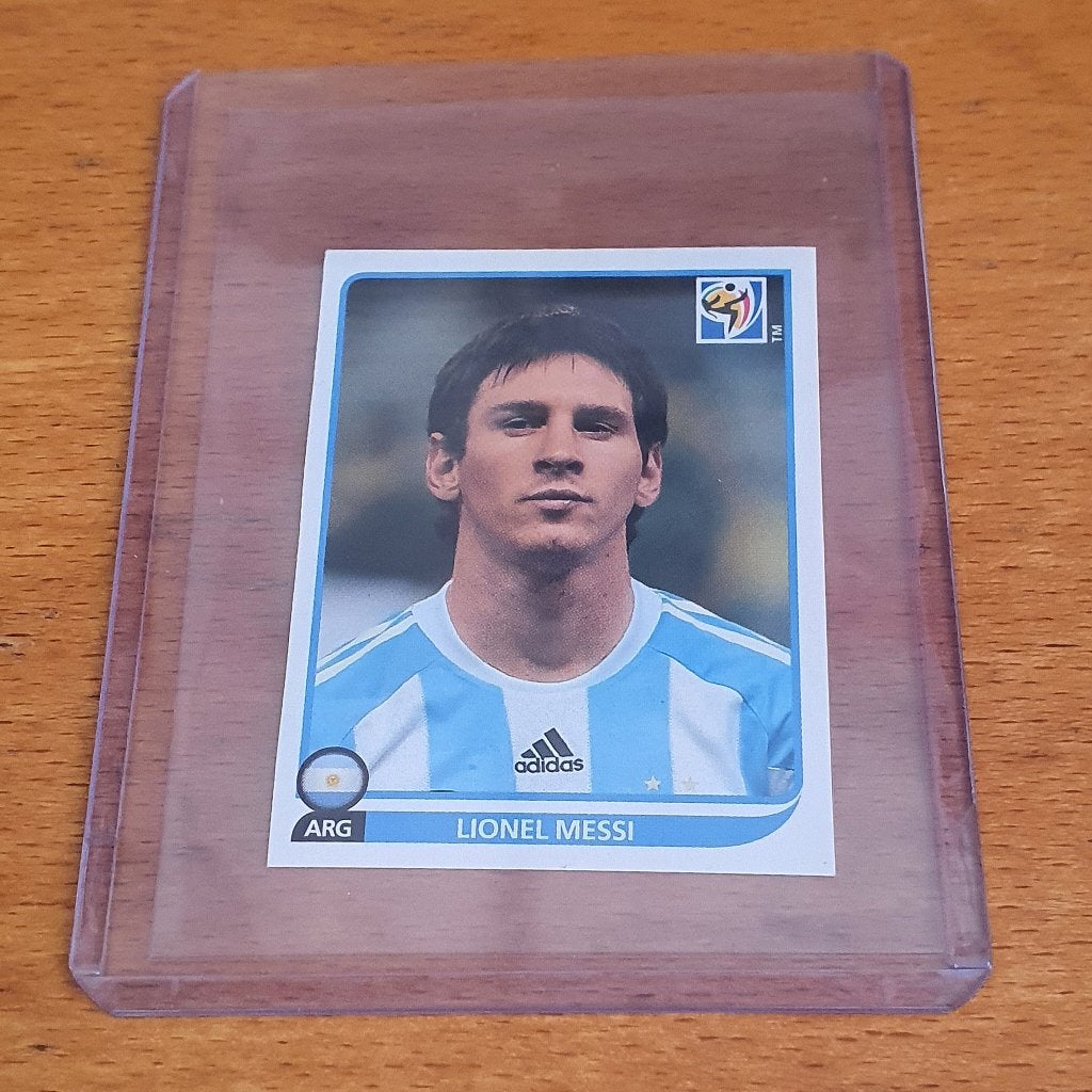 Lionel Messi 2010 Panini South Africa FIFA World Cup Sticker, Ophalen of Verzenden, Zo goed als nieuw, Buitenlandse clubs, Poster, Plaatje of Sticker